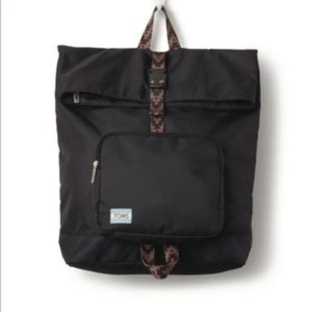 Toms Stand Up Aztec print strap Backpack